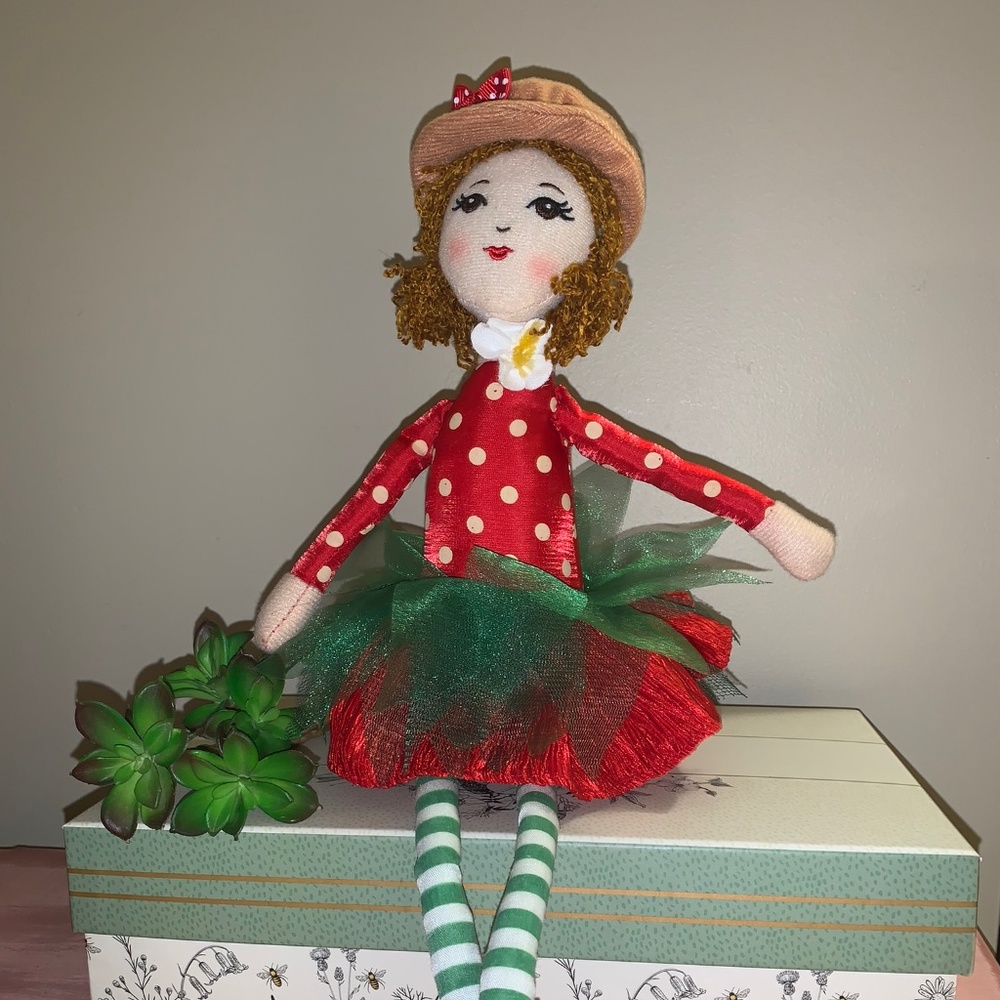 Fancy Weighted shelf sitter Doll 17" Decorative Plush Doll